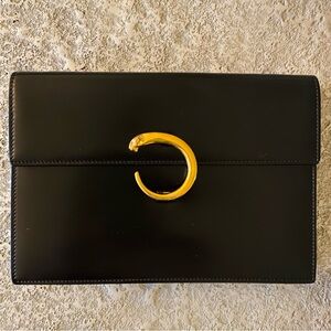 Cartier Black Clutch with Panther Ring Accent